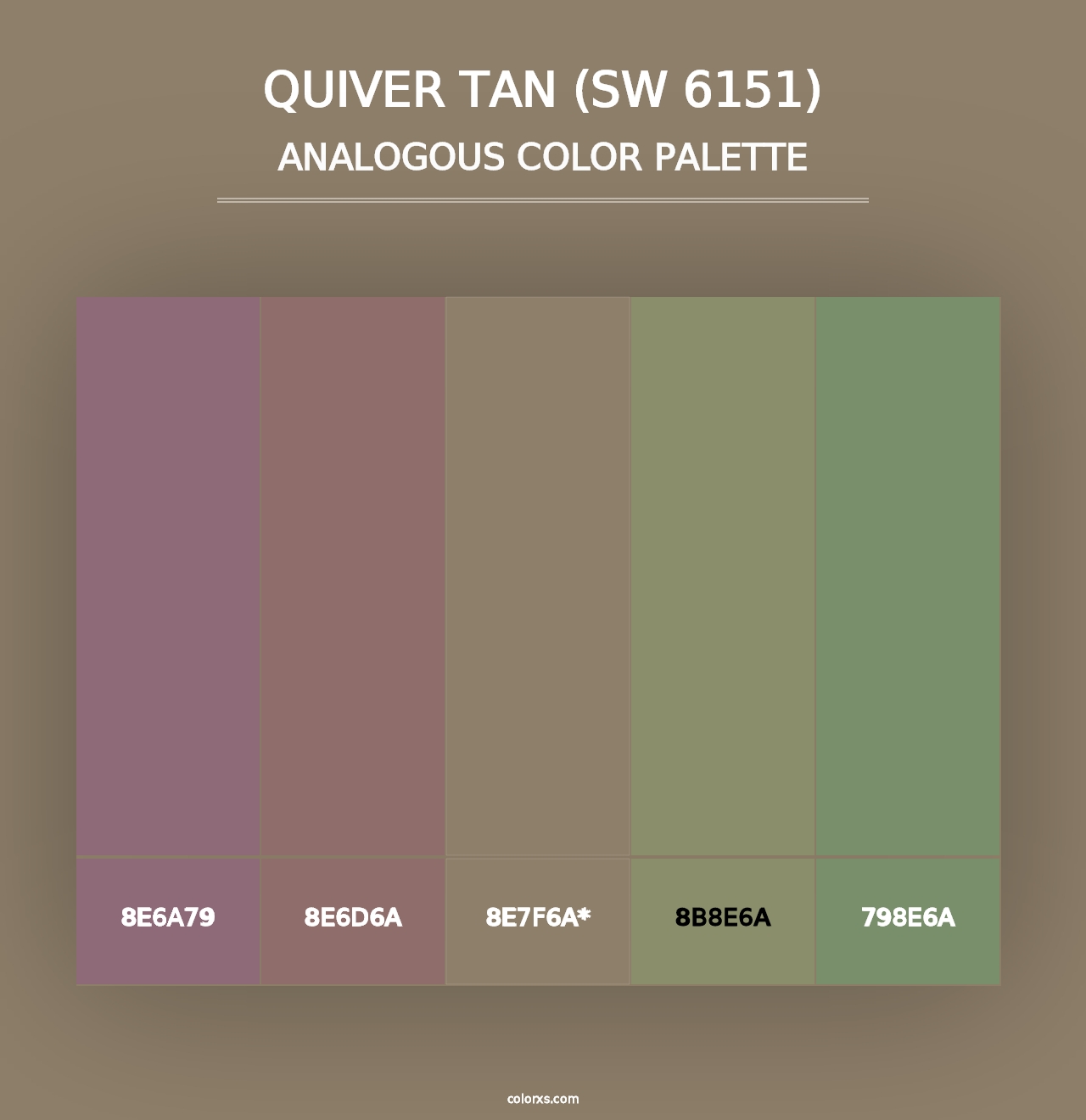 Quiver Tan (SW 6151) - Analogous Color Palette