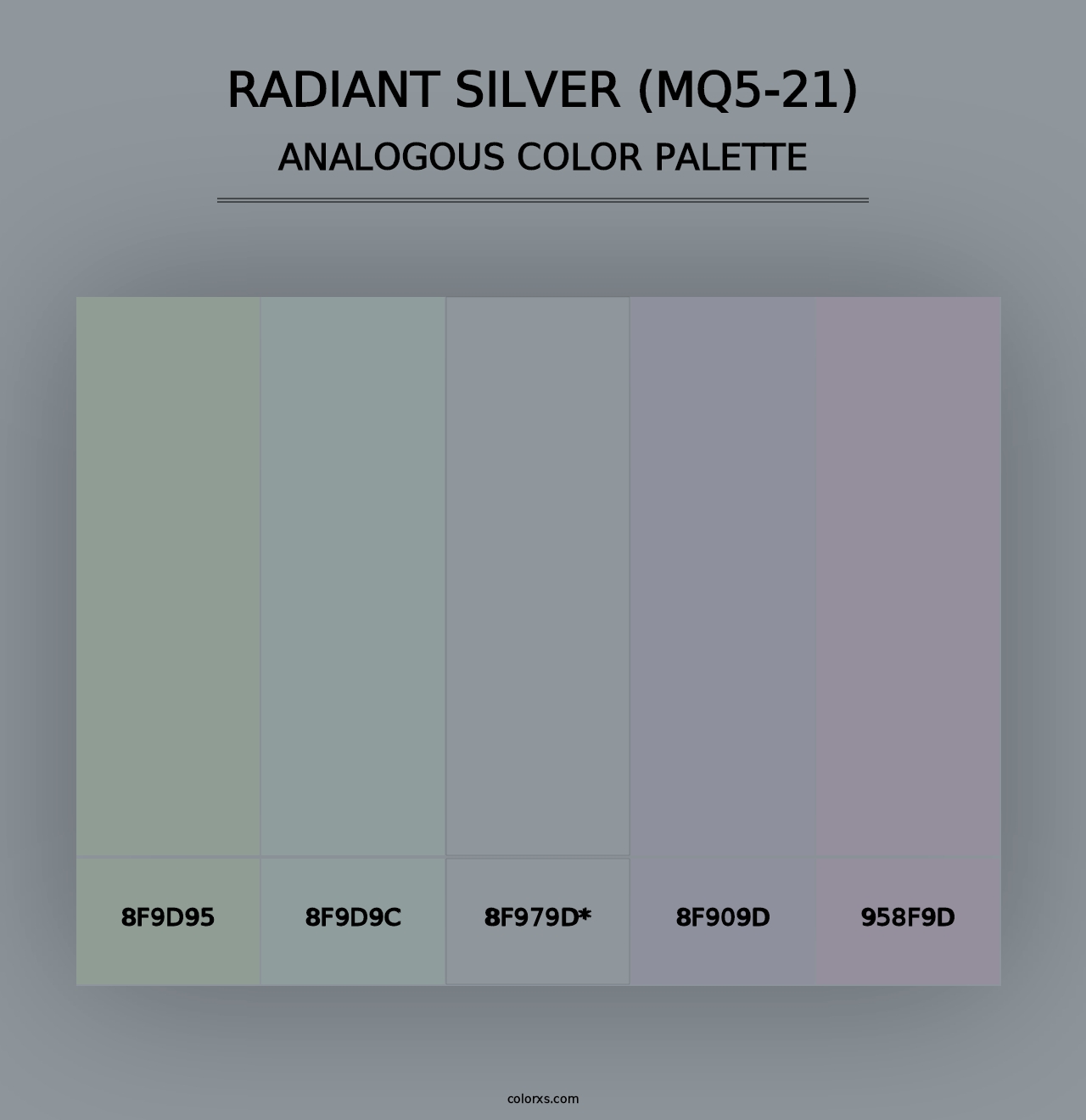 Radiant Silver (MQ5-21) - Analogous Color Palette