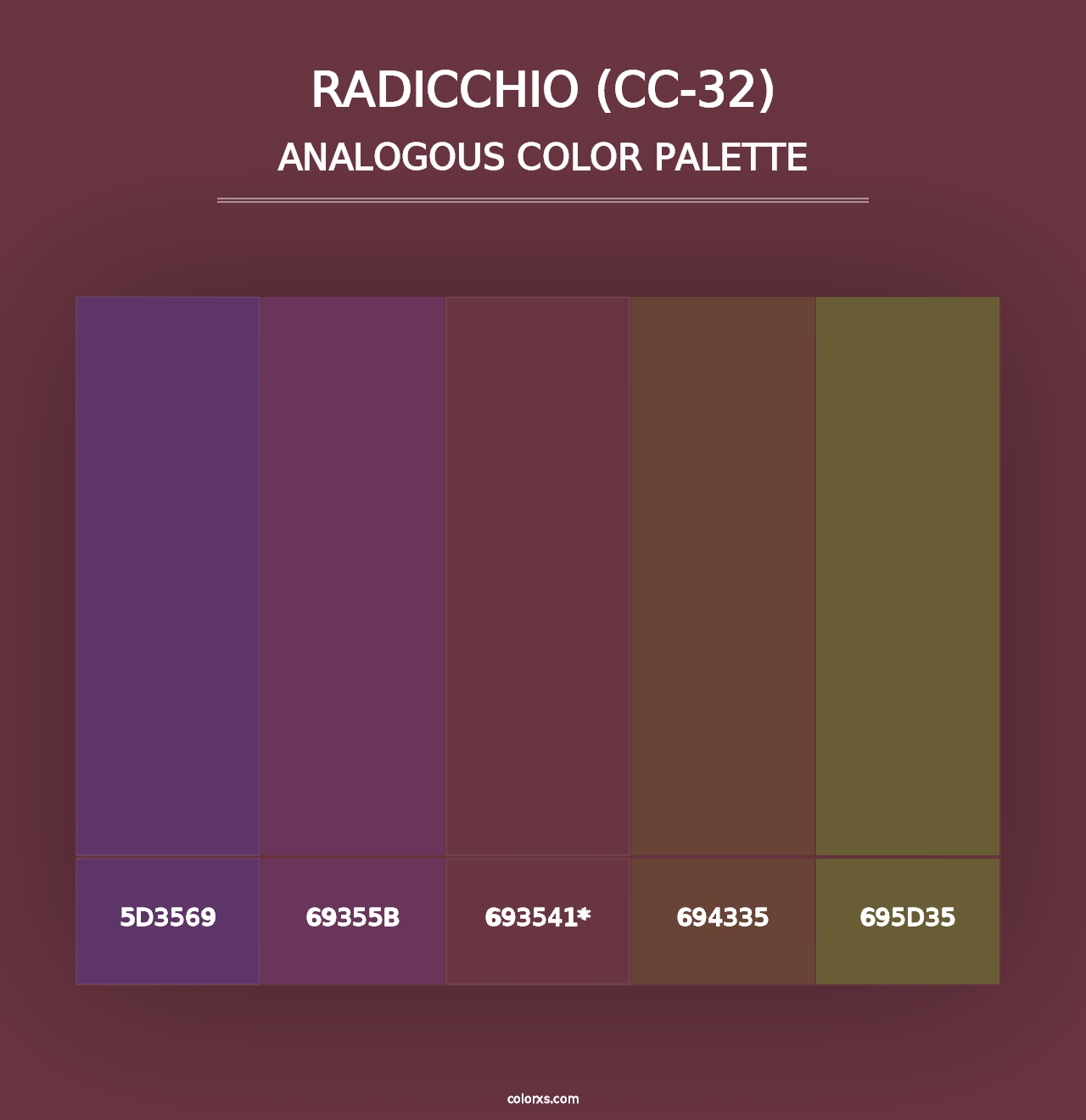 Radicchio (CC-32) - Analogous Color Palette