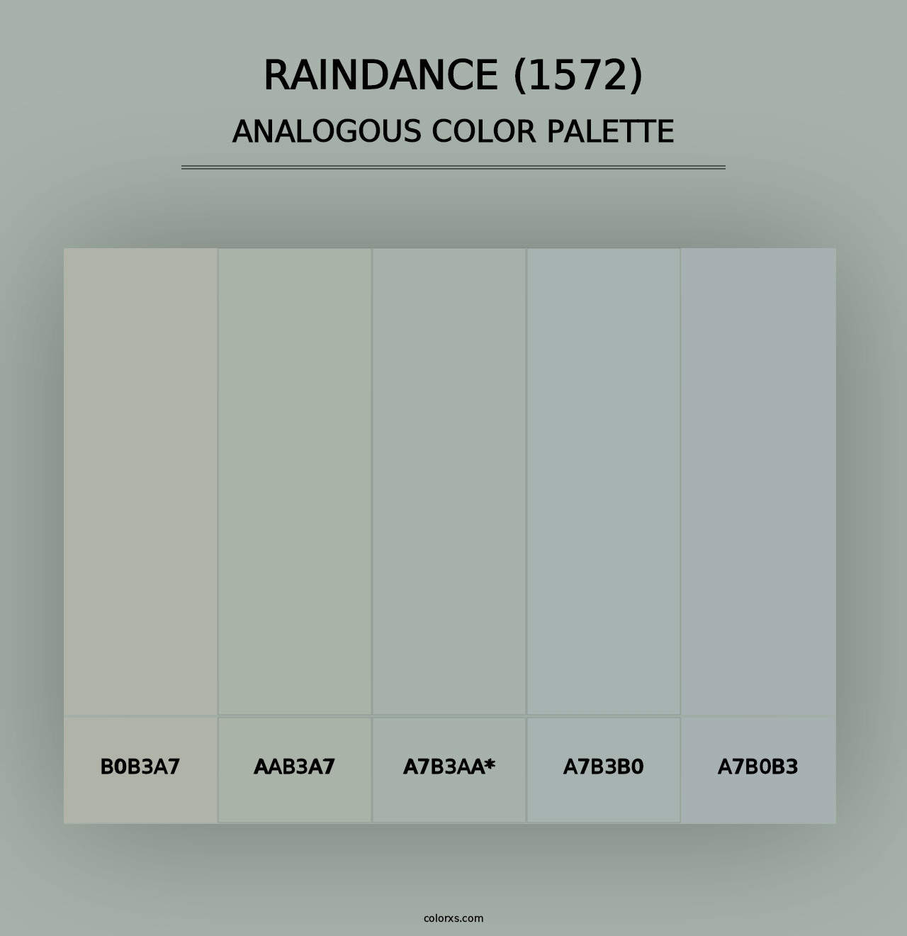 Raindance (1572) - Analogous Color Palette