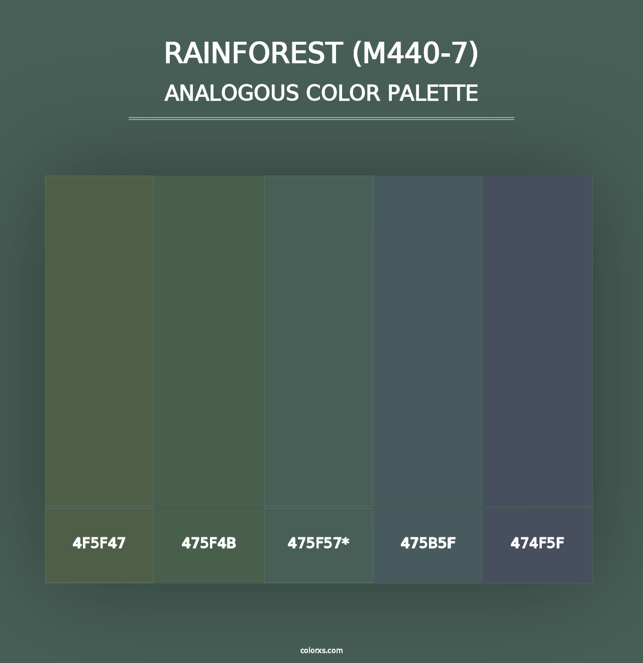 Rainforest (M440-7) - Analogous Color Palette