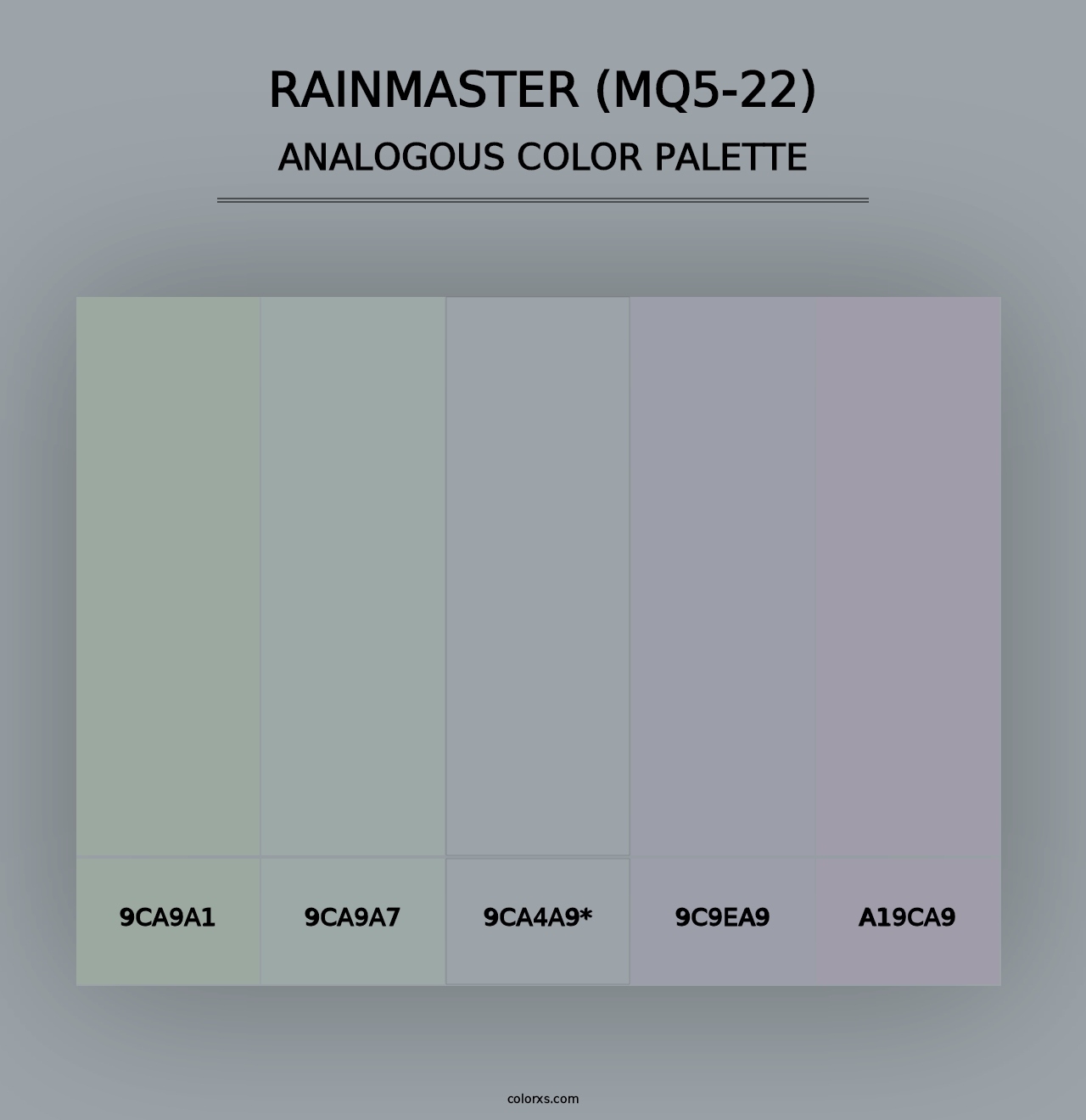 Rainmaster (MQ5-22) - Analogous Color Palette