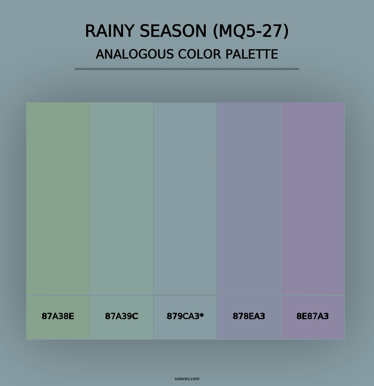 Rainy Season (MQ5-27) - Analogous Color Palette