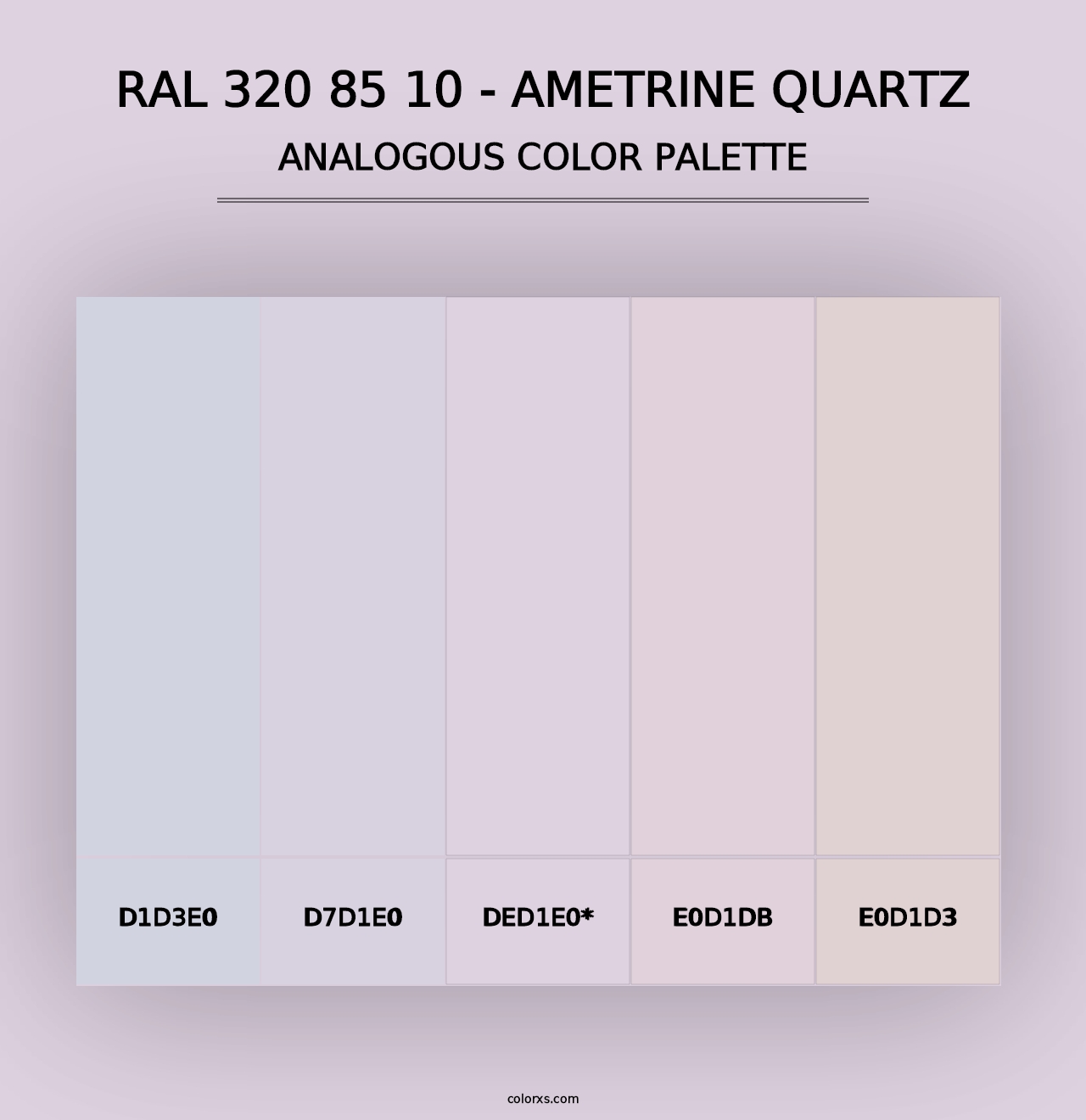 RAL 320 85 10 - Ametrine Quartz - Analogous Color Palette