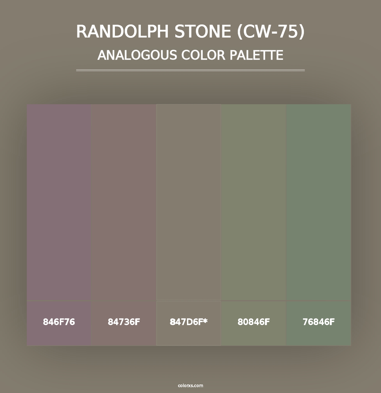 Randolph Stone (CW-75) - Analogous Color Palette