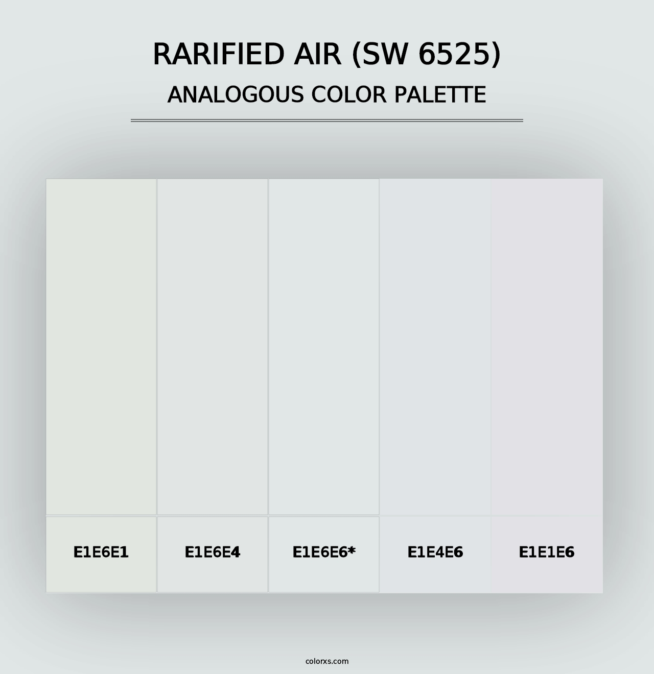 Rarified Air (SW 6525) - Analogous Color Palette