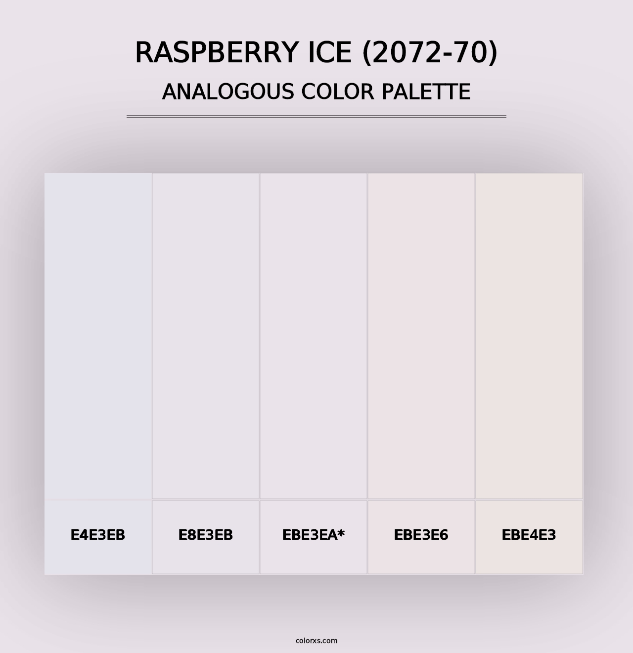 Raspberry Ice (2072-70) - Analogous Color Palette