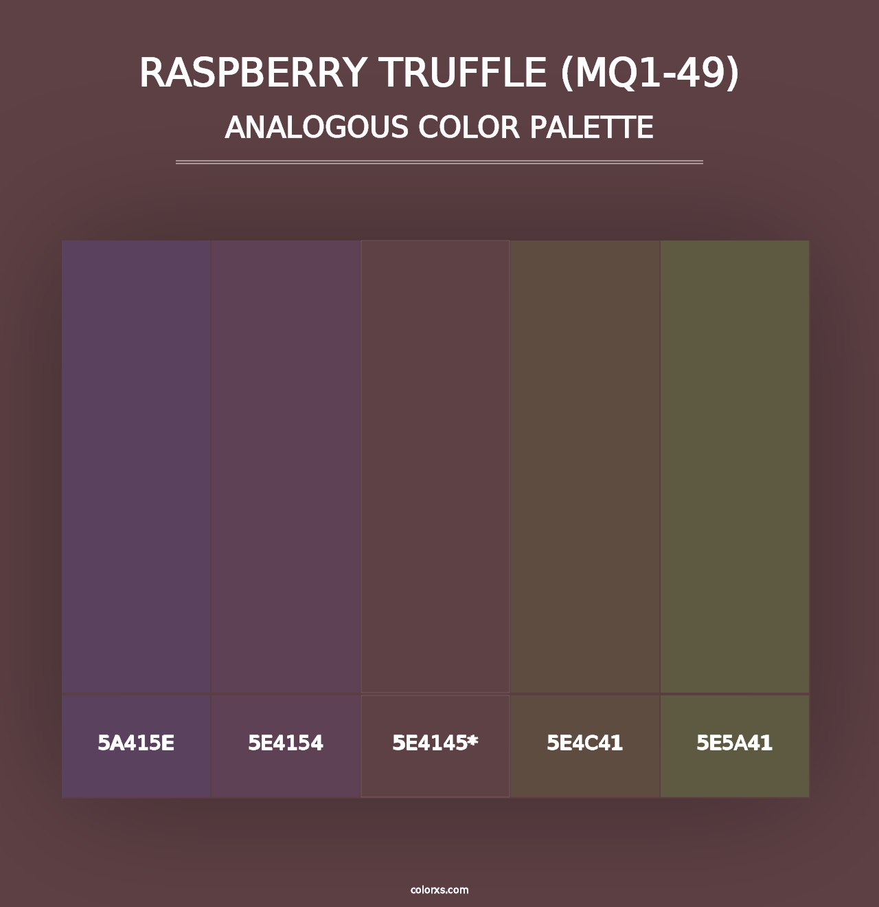 Raspberry Truffle (MQ1-49) - Analogous Color Palette