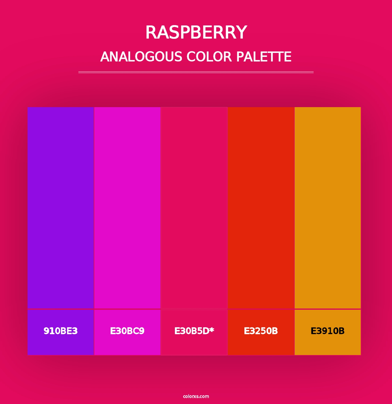 Raspberry - Analogous Color Palette