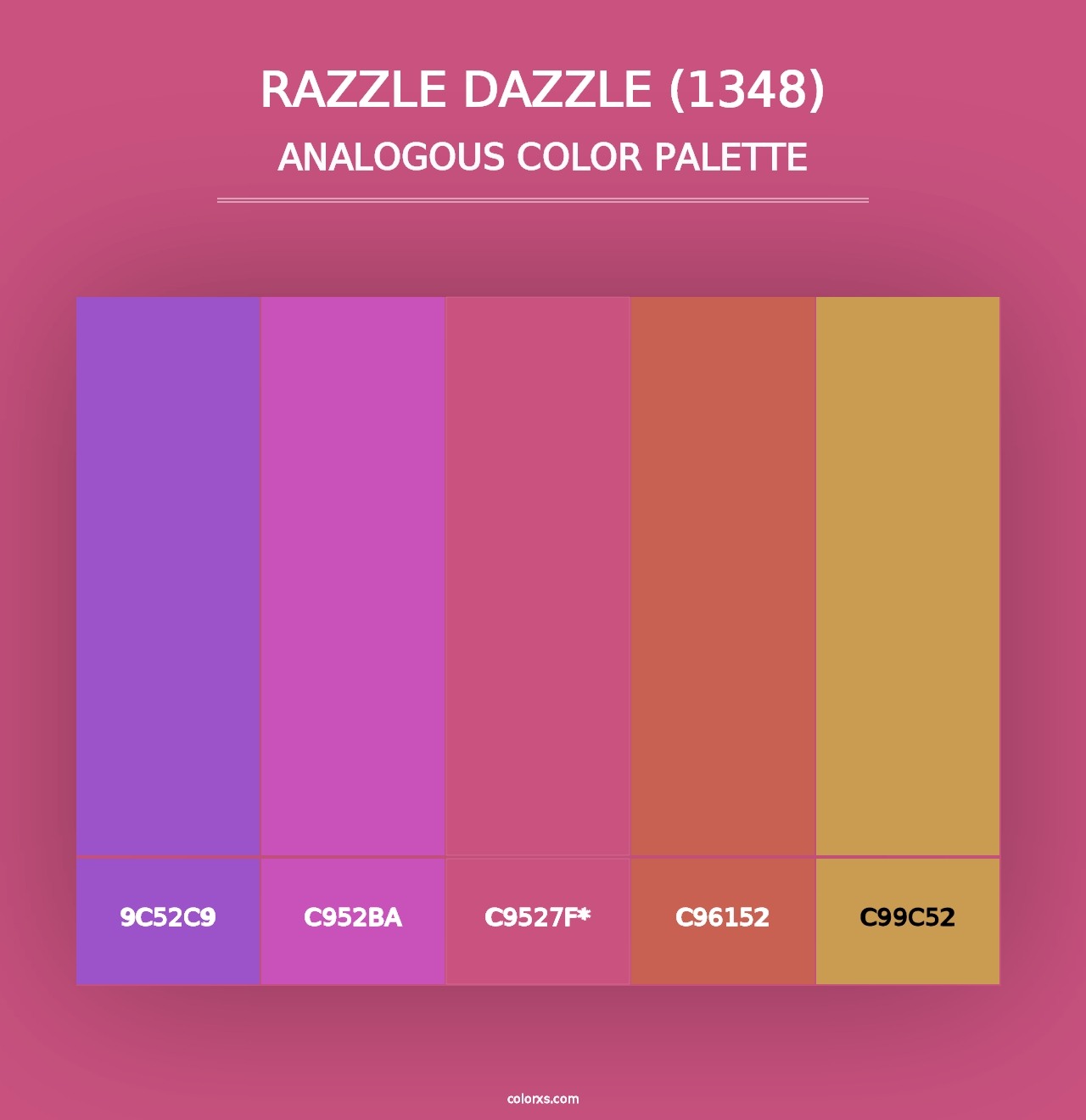 Razzle Dazzle (1348) - Analogous Color Palette