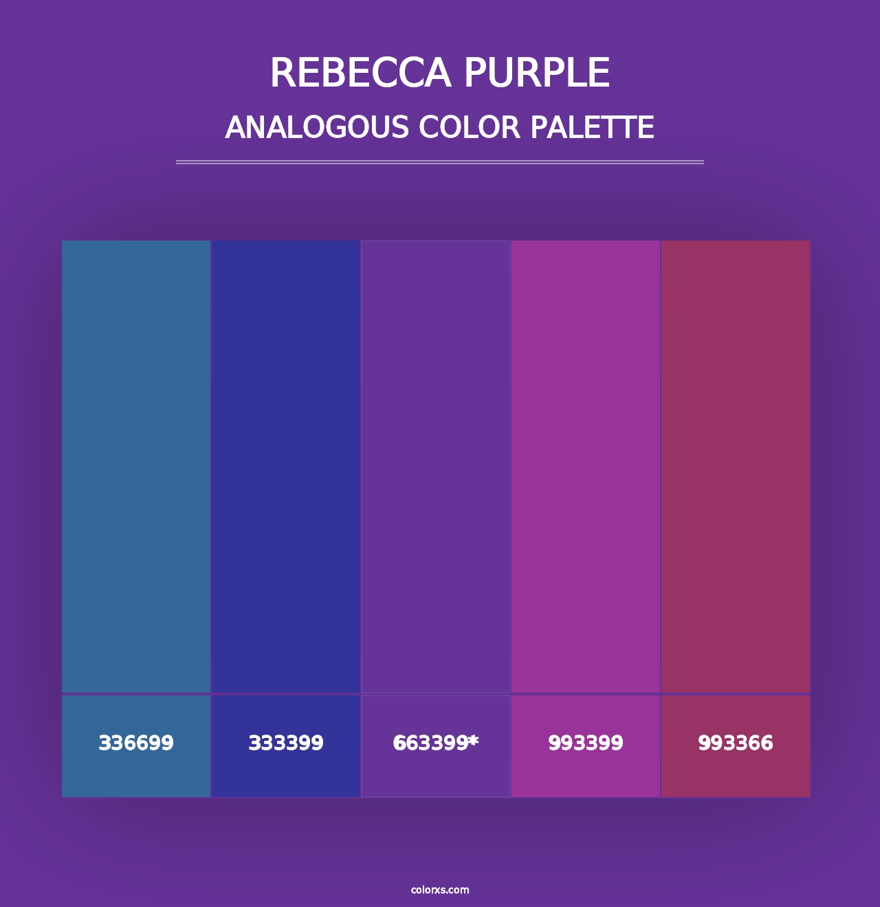 Rebecca Purple - Analogous Color Palette