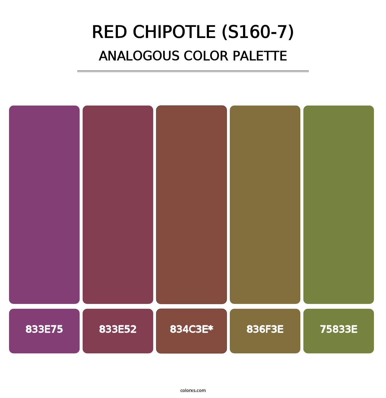 Red Chipotle (S160-7) - Analogous Color Palette