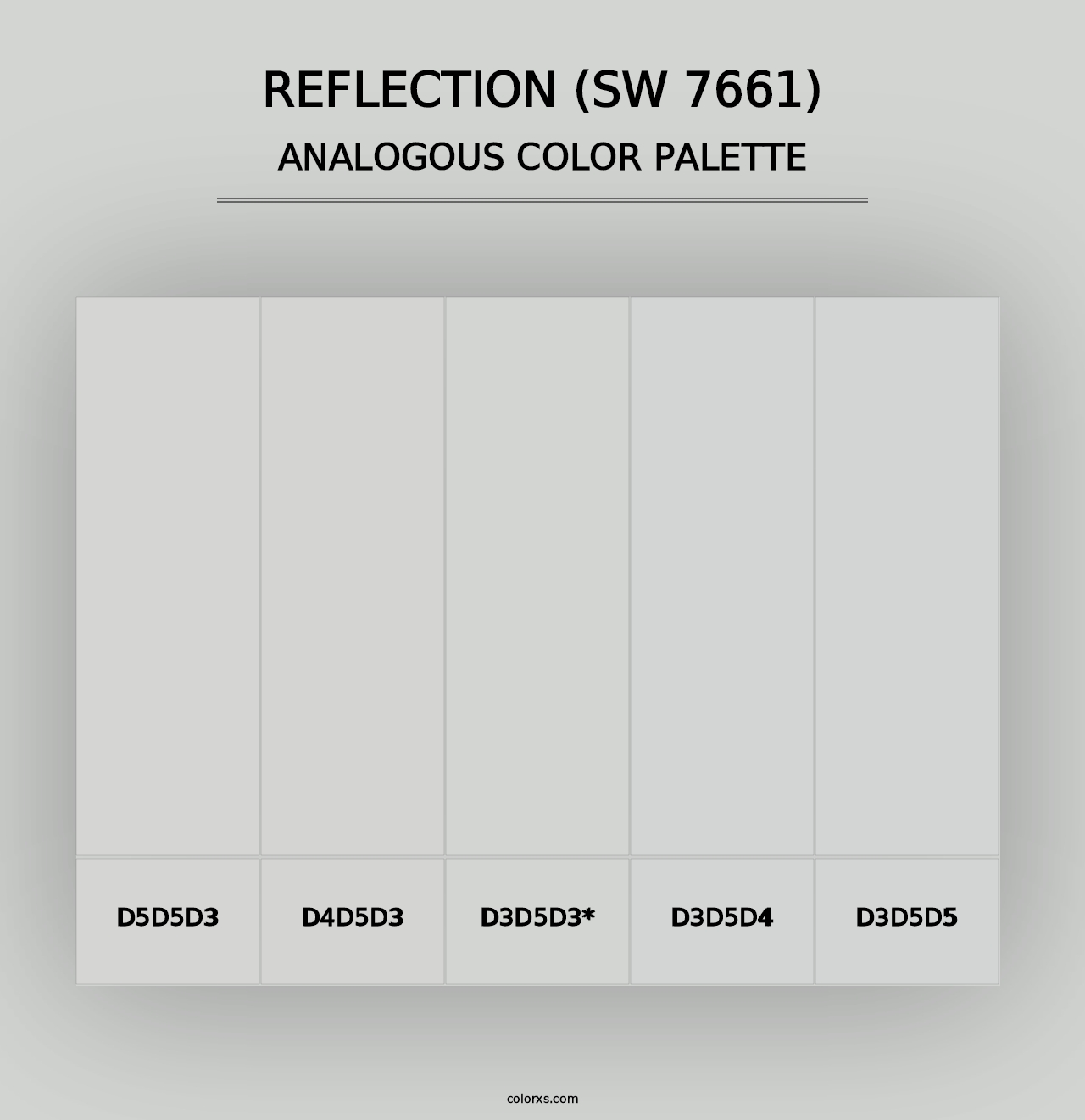 Reflection (SW 7661) - Analogous Color Palette