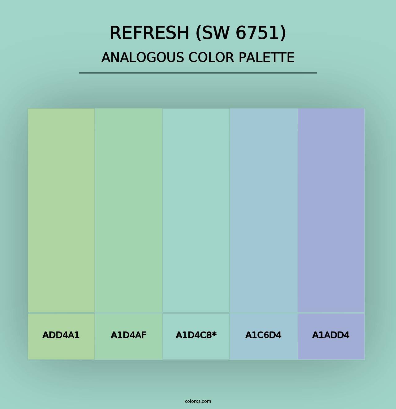 Refresh (SW 6751) - Analogous Color Palette