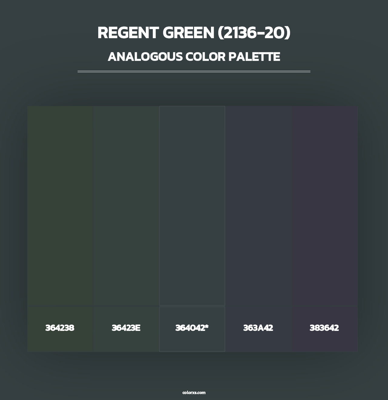 Regent Green (2136-20) - Analogous Color Palette