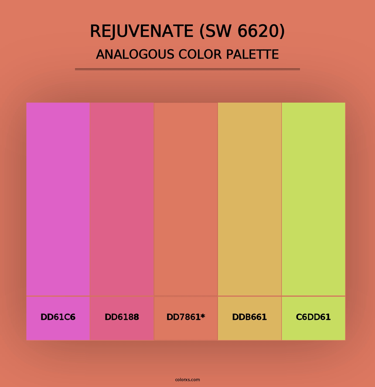 Rejuvenate (SW 6620) - Analogous Color Palette