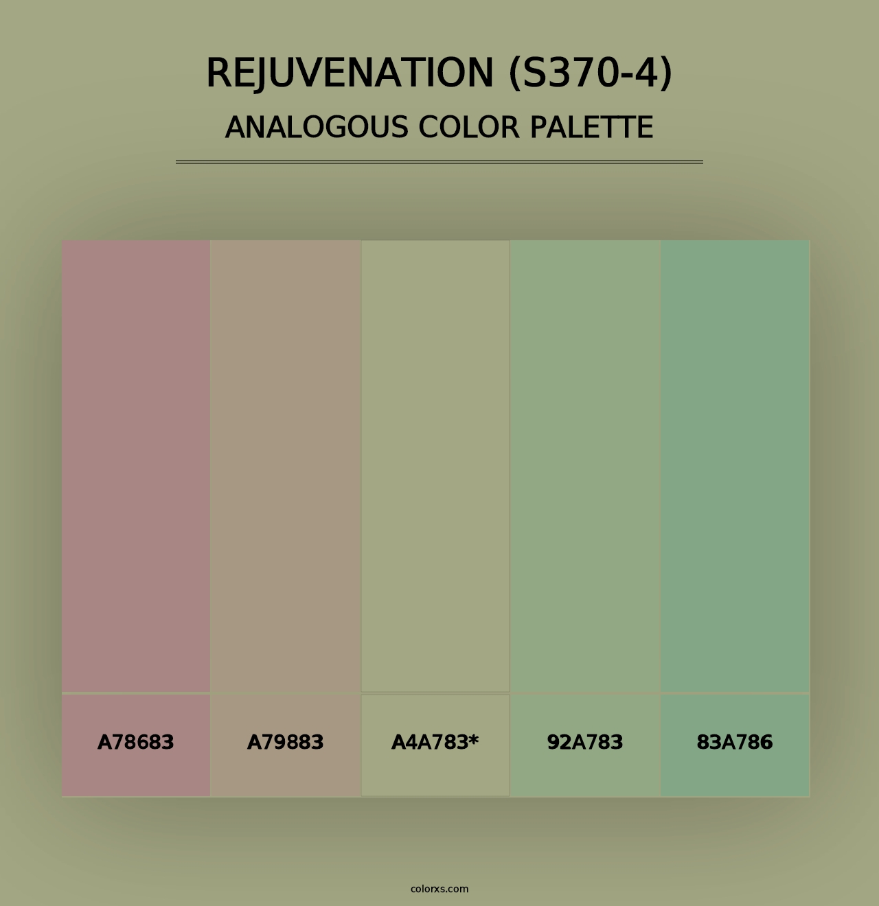 Rejuvenation (S370-4) - Analogous Color Palette