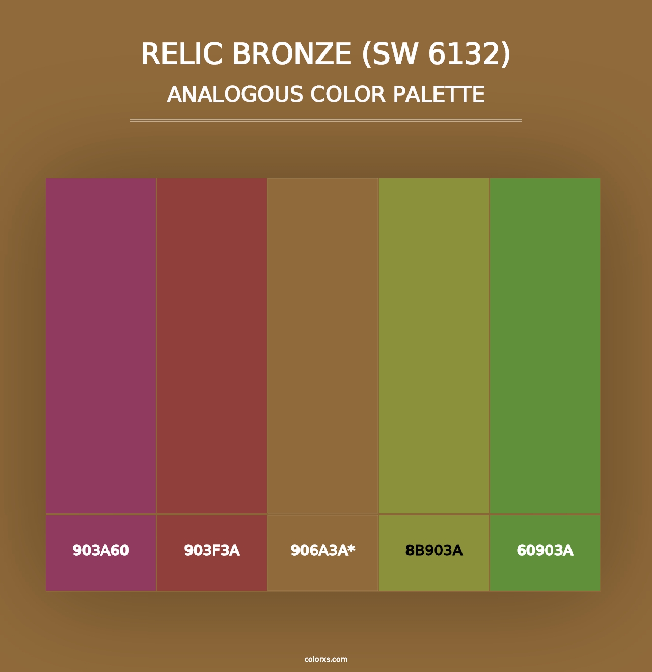 Relic Bronze (SW 6132) - Analogous Color Palette