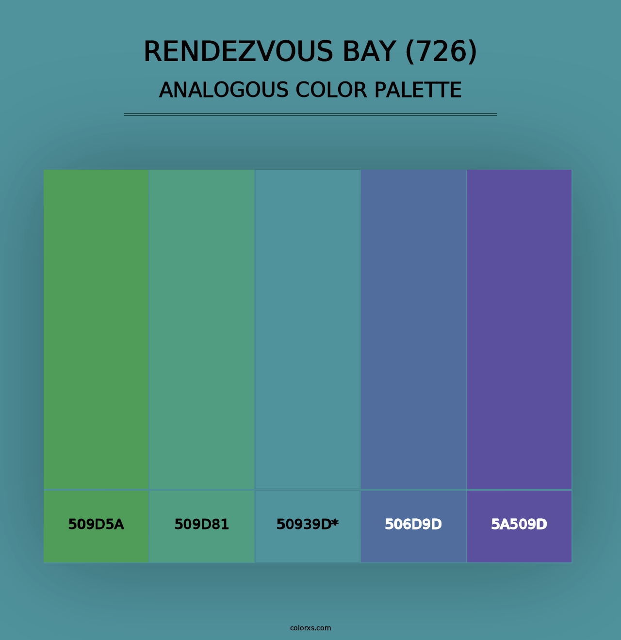 Rendezvous Bay (726) - Analogous Color Palette