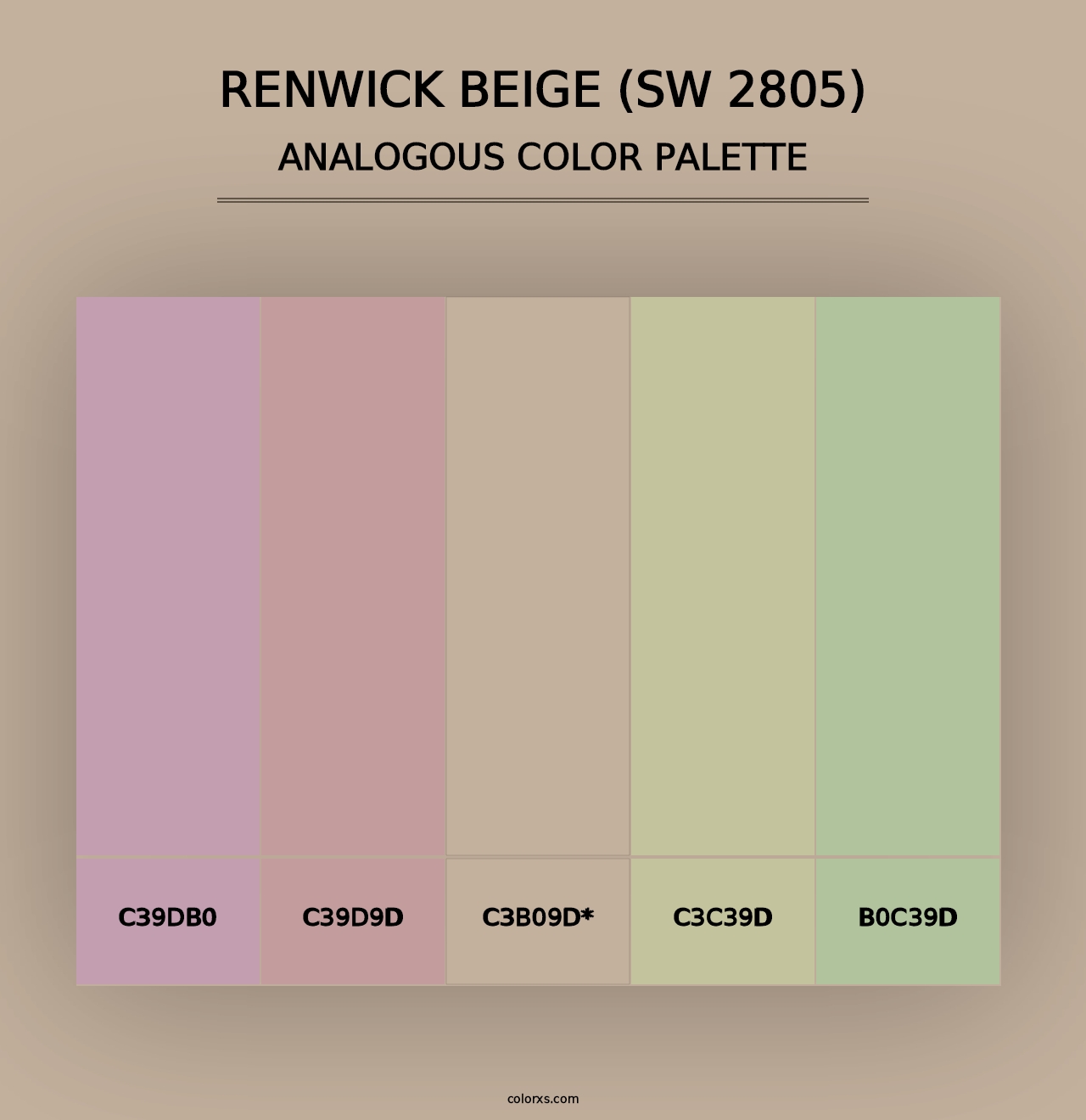 Renwick Beige (SW 2805) - Analogous Color Palette