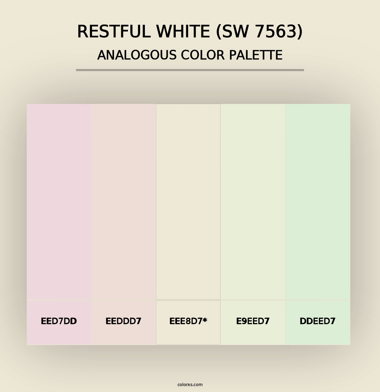 Restful White (SW 7563) - Analogous Color Palette