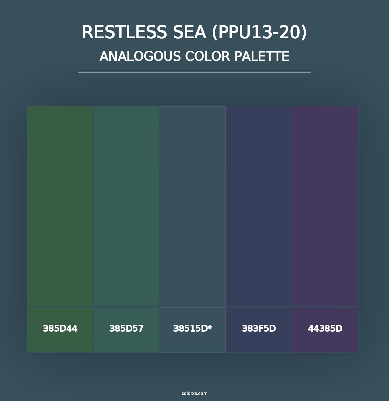 Restless Sea (PPU13-20) - Analogous Color Palette