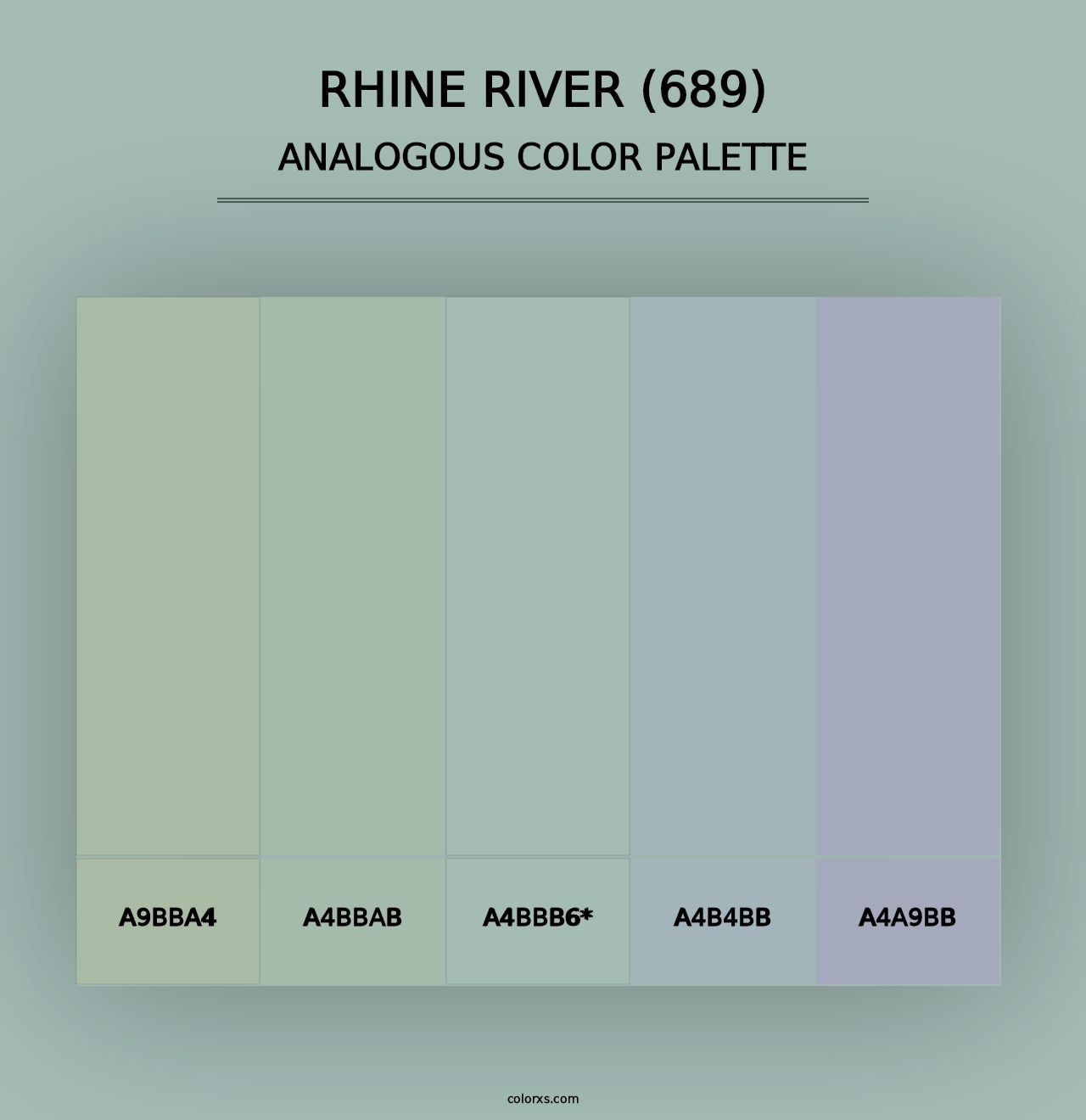 Rhine River (689) - Analogous Color Palette