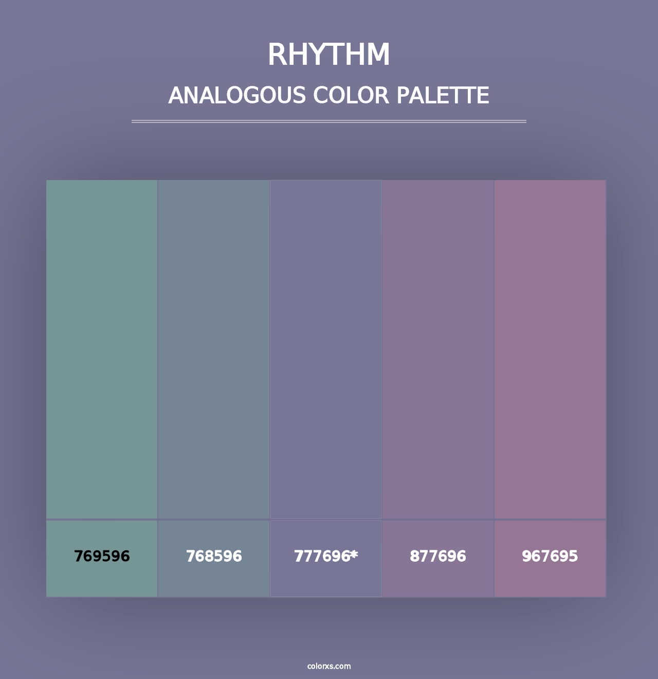 Rhythm - Analogous Color Palette