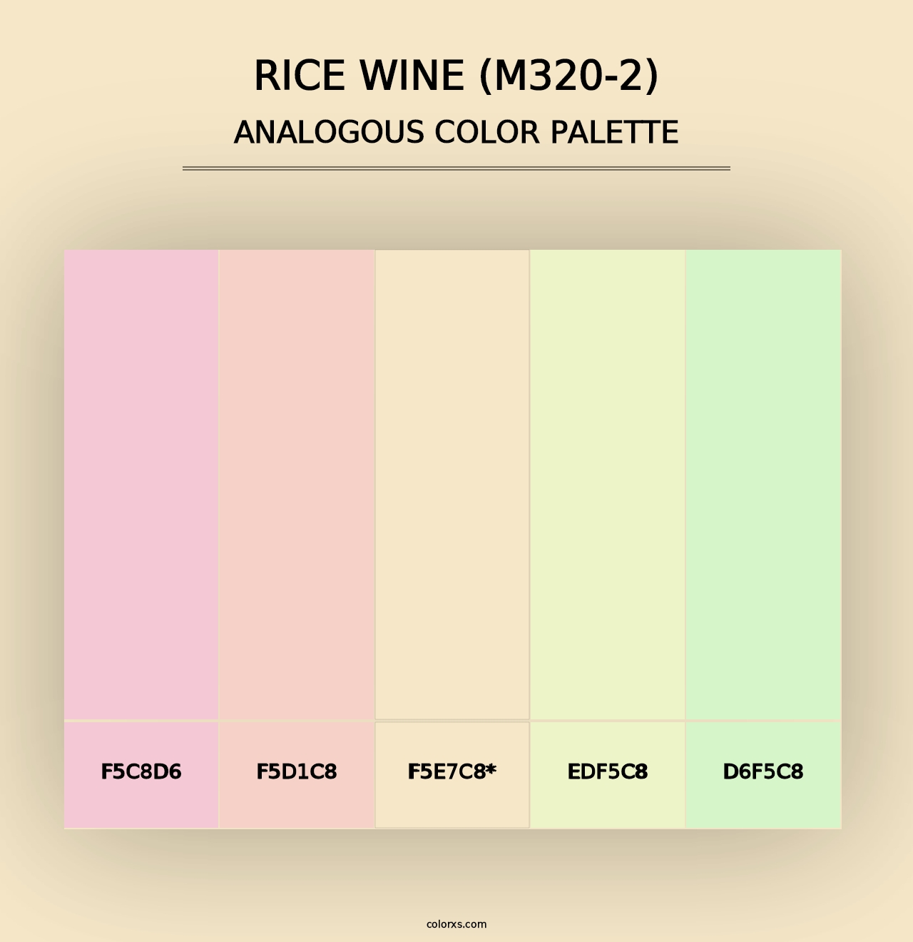 Rice Wine (M320-2) - Analogous Color Palette