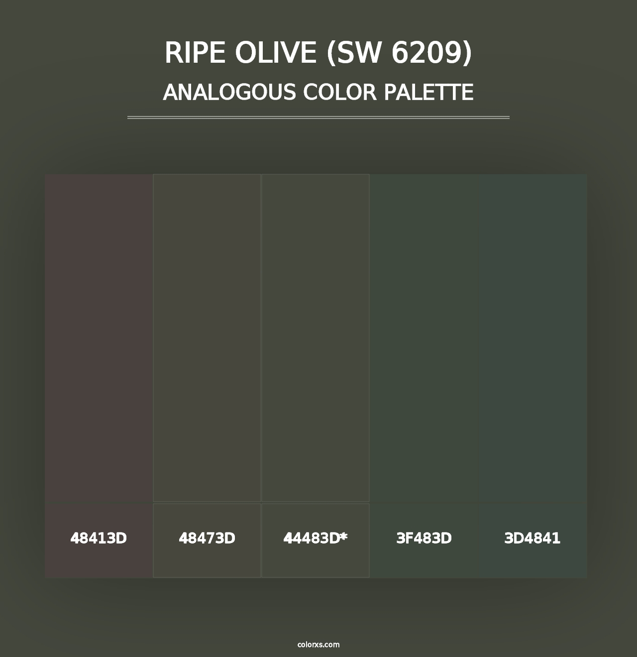 Ripe Olive (SW 6209) - Analogous Color Palette