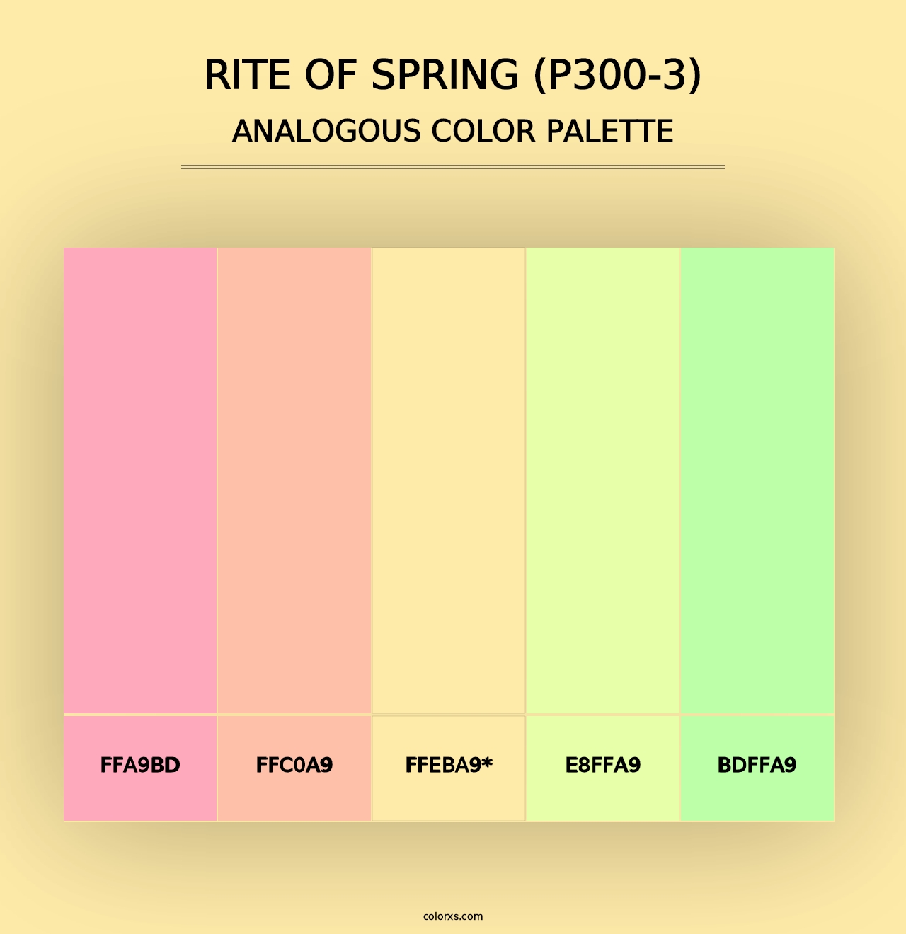 Rite Of Spring (P300-3) - Analogous Color Palette