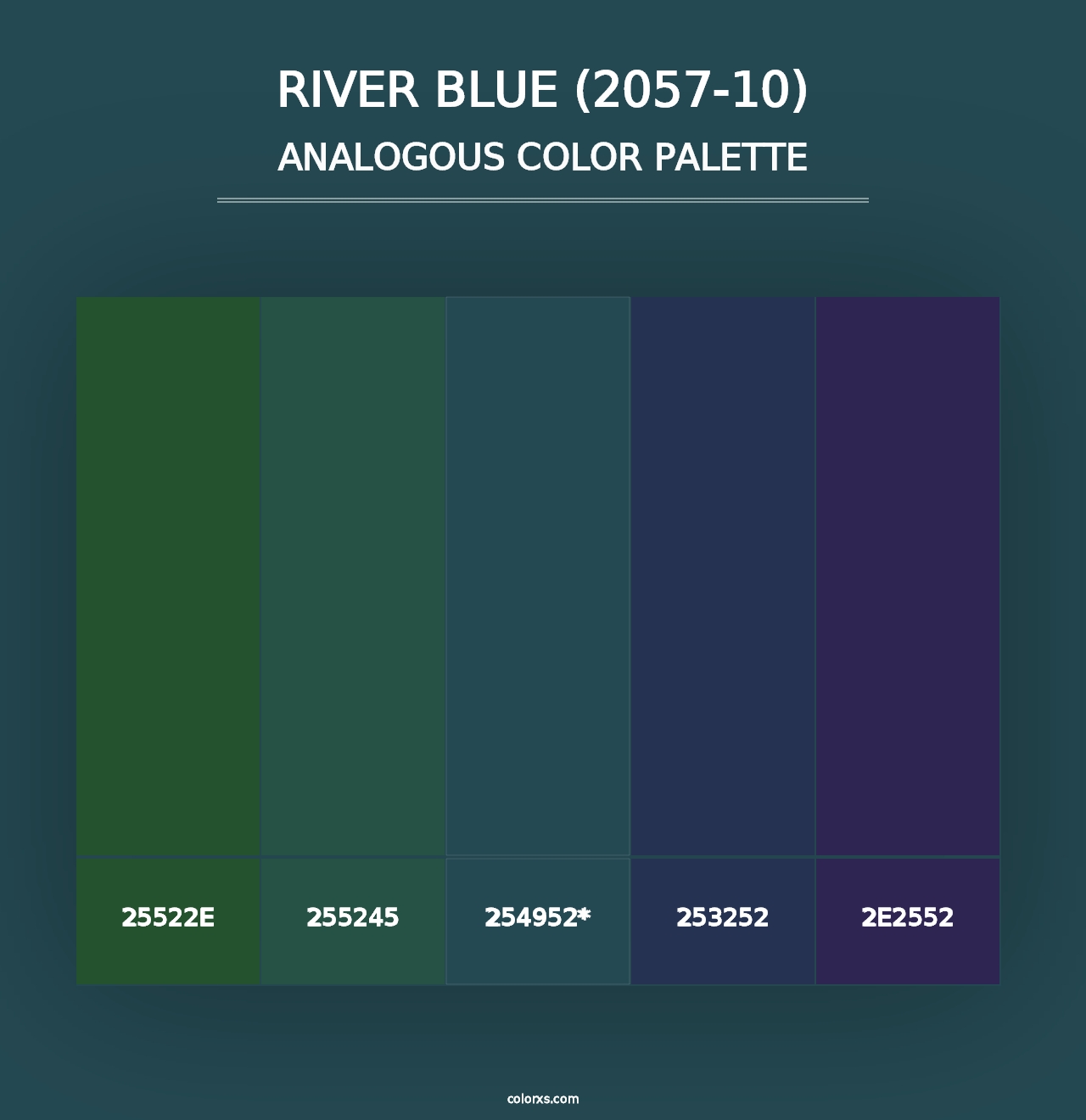 River Blue (2057-10) - Analogous Color Palette