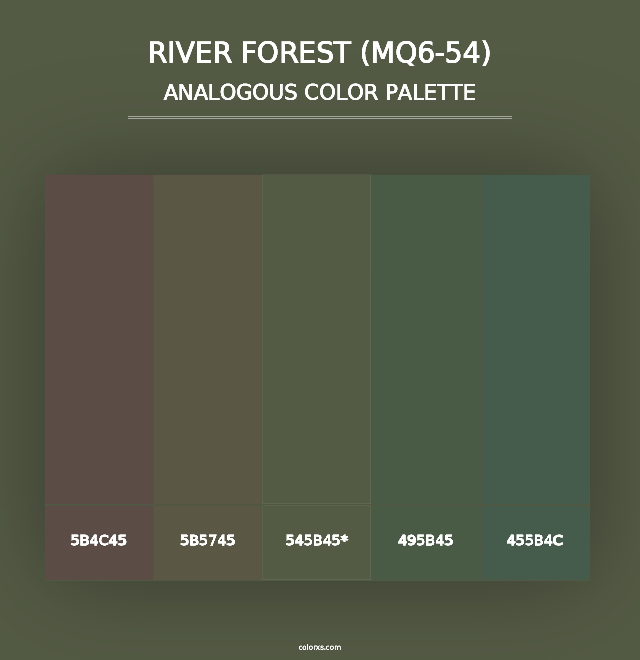 River Forest (MQ6-54) - Analogous Color Palette