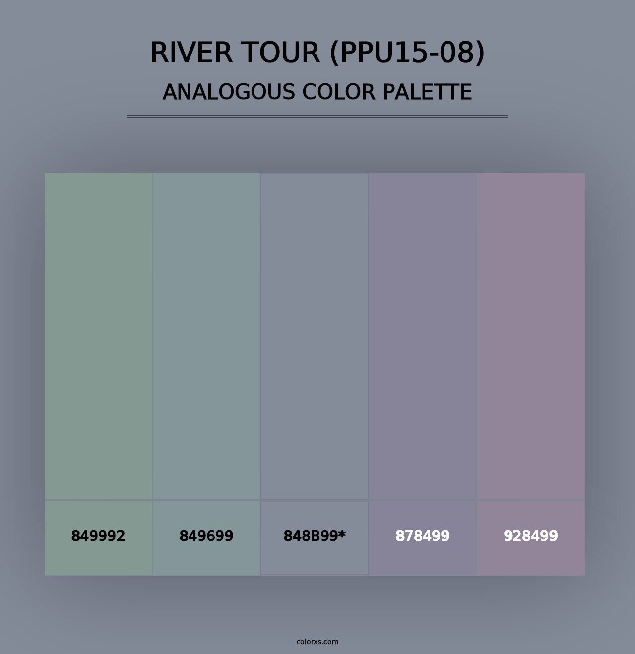 River Tour (PPU15-08) - Analogous Color Palette