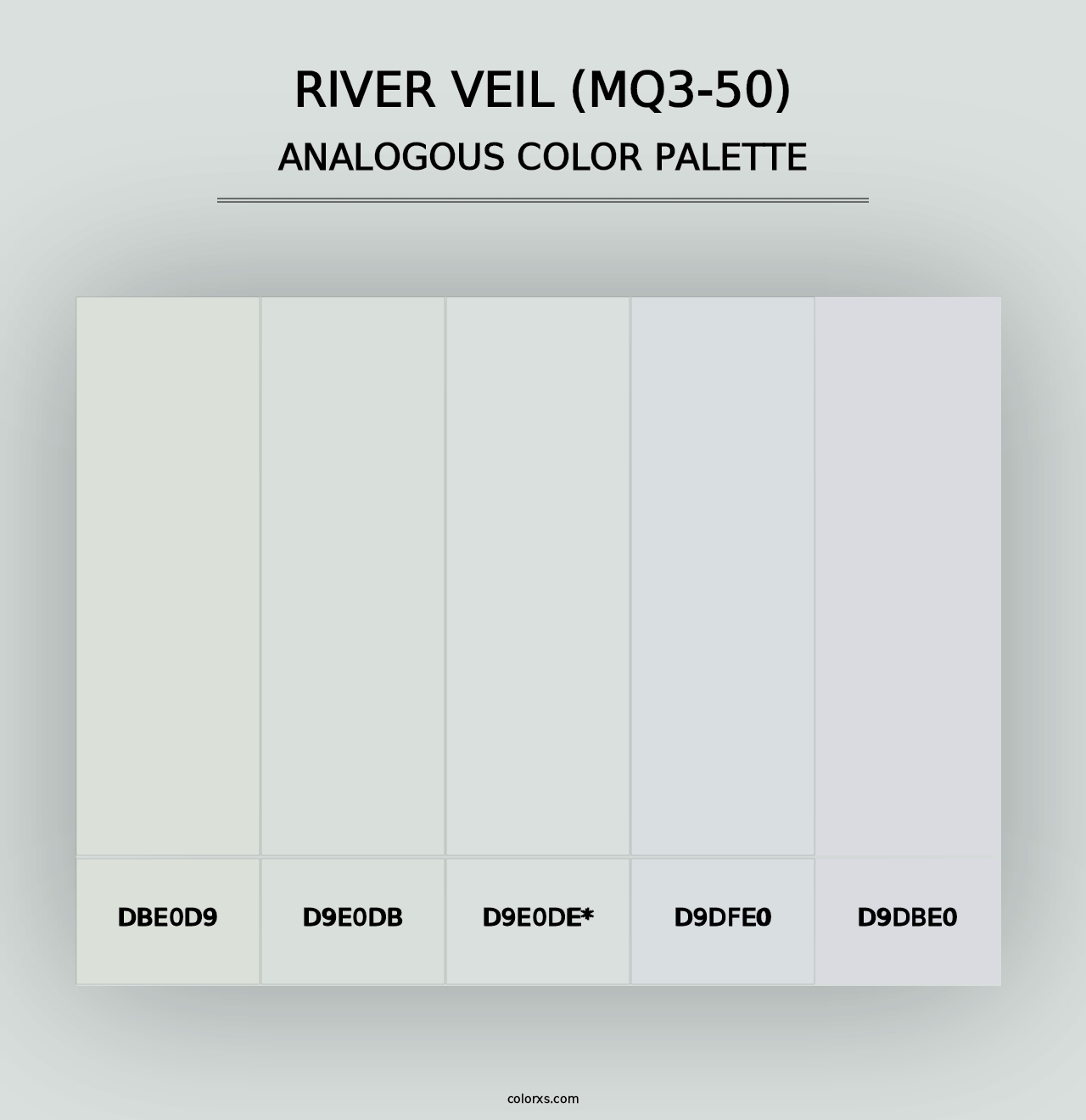 River Veil (MQ3-50) - Analogous Color Palette