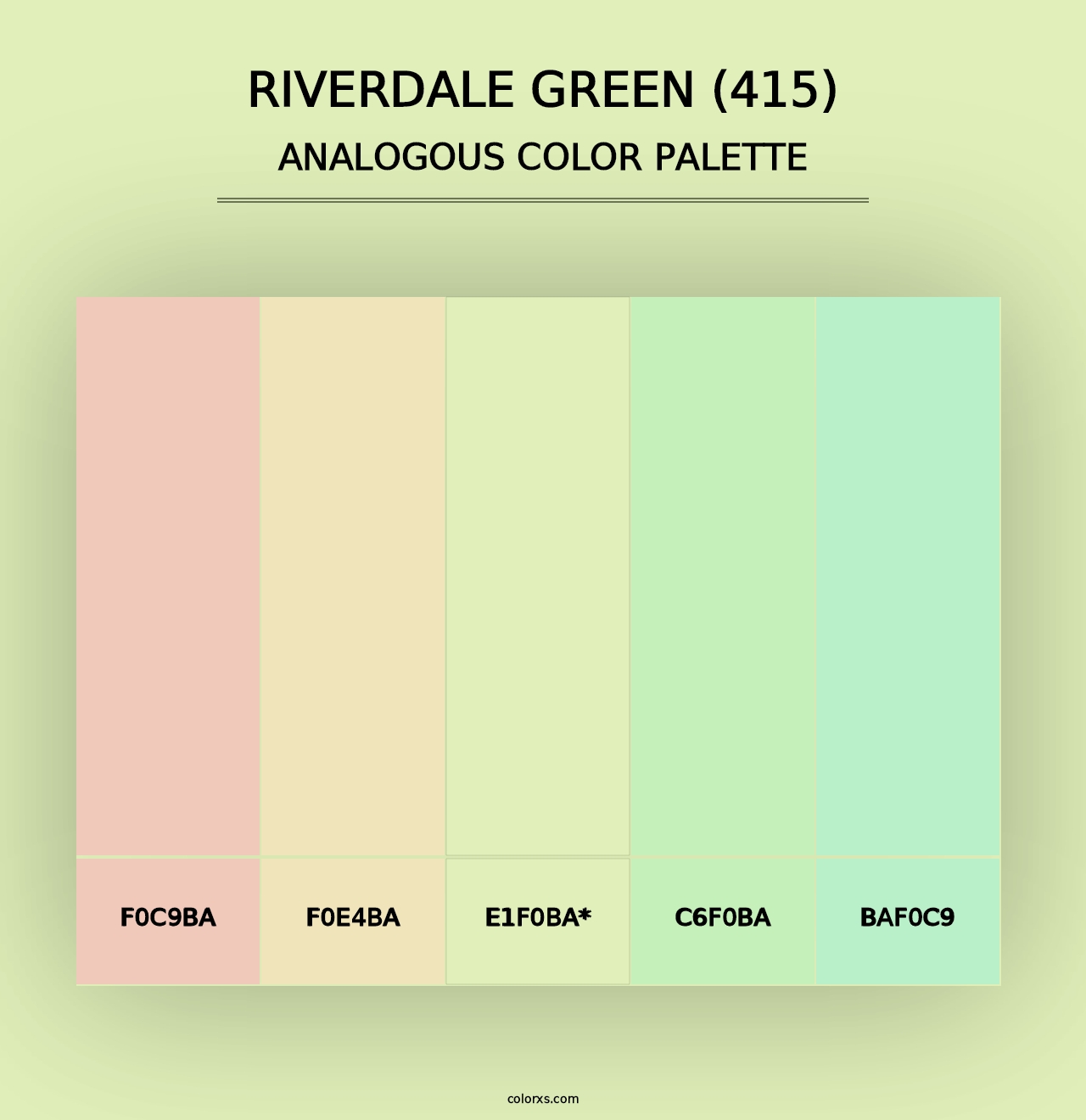 Riverdale Green (415) - Analogous Color Palette