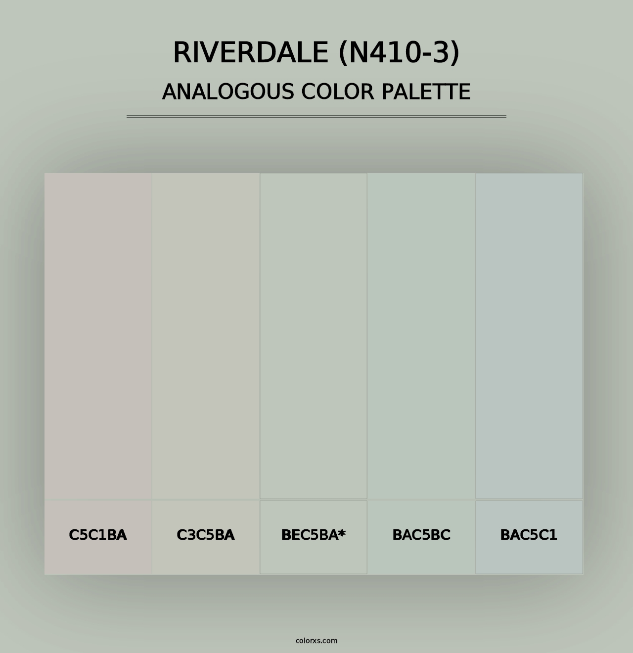 Riverdale (N410-3) - Analogous Color Palette