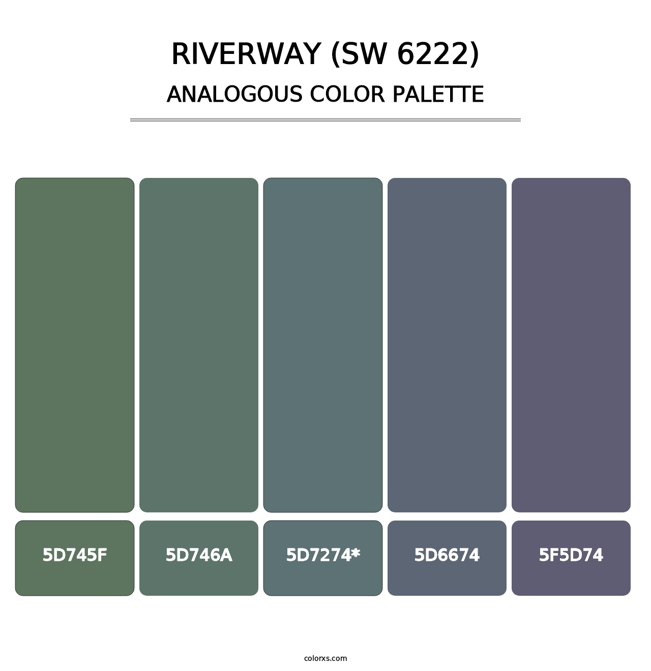 Riverway (SW 6222) - Analogous Color Palette