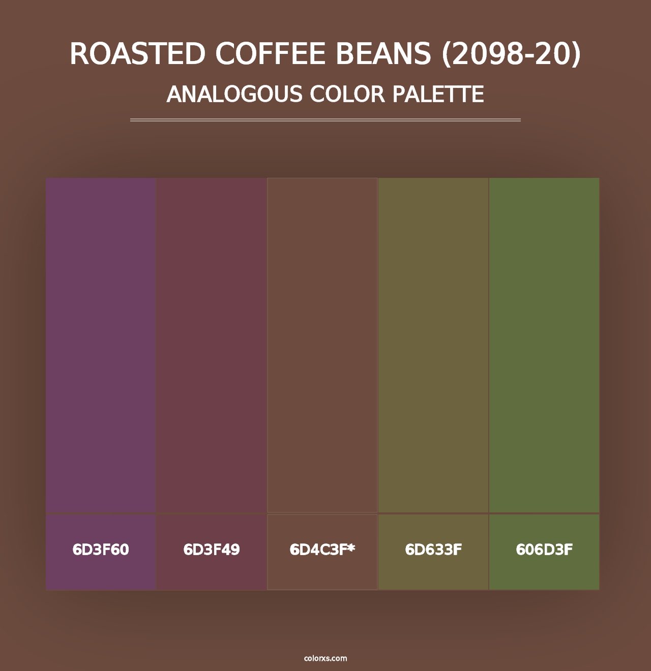 Roasted Coffee Beans (2098-20) - Analogous Color Palette