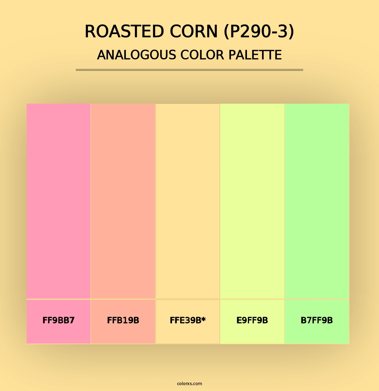 Roasted Corn (P290-3) - Analogous Color Palette