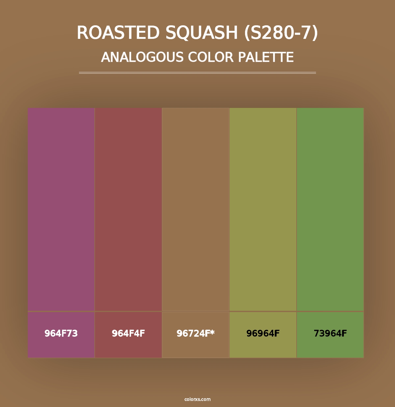 Roasted Squash (S280-7) - Analogous Color Palette