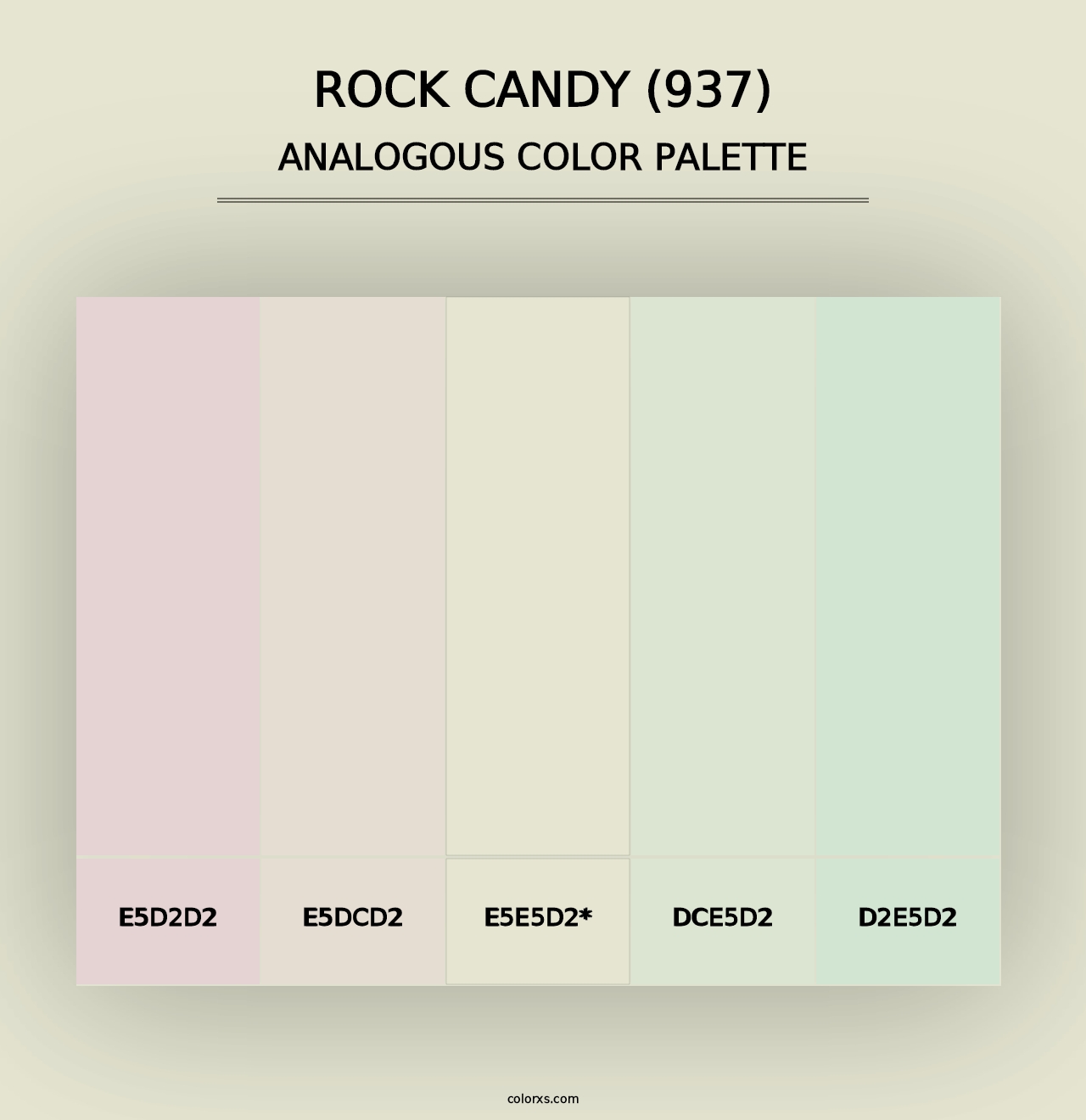 Rock Candy (937) - Analogous Color Palette