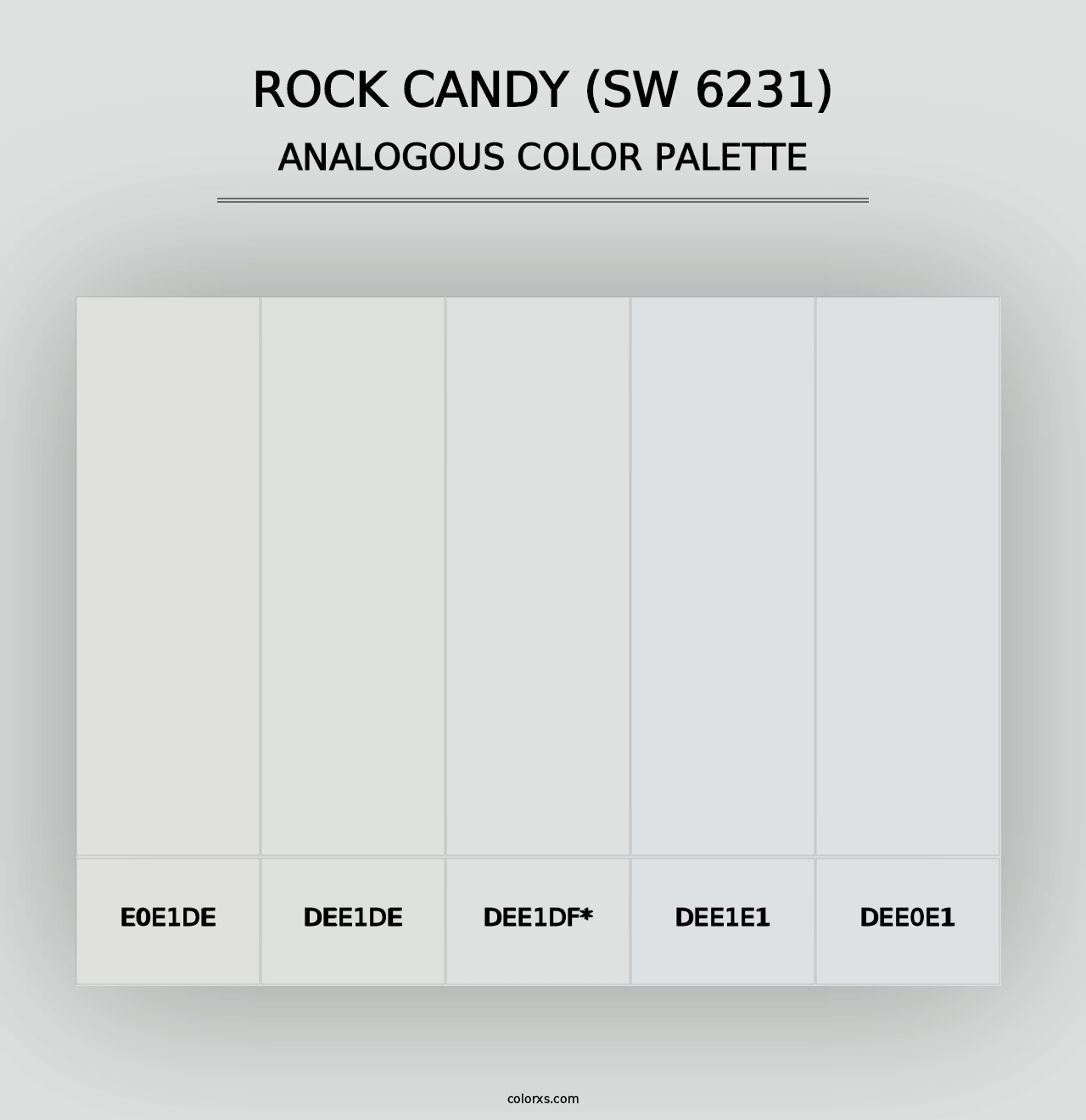 Rock Candy (SW 6231) - Analogous Color Palette