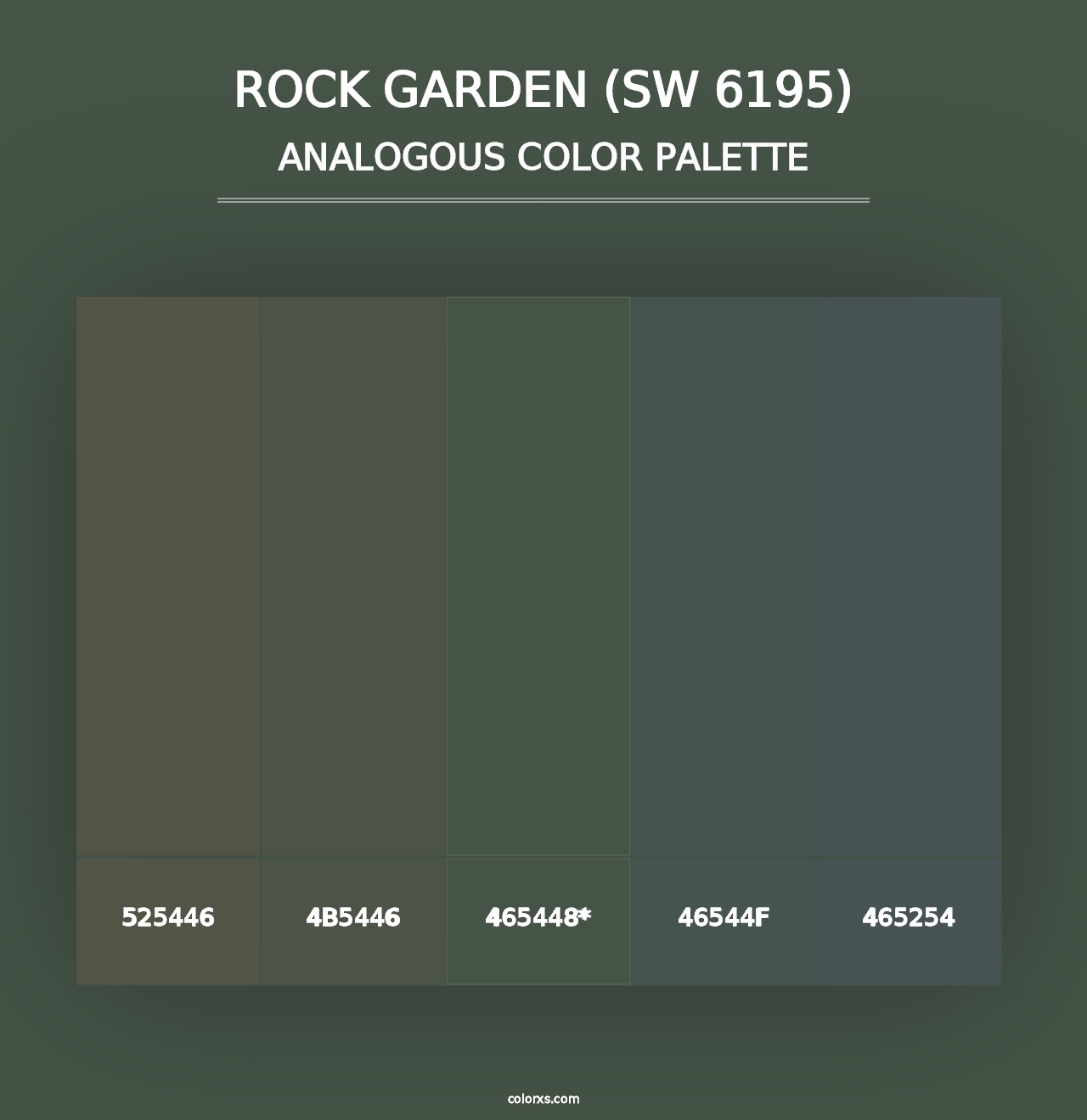 Rock Garden (SW 6195) - Analogous Color Palette