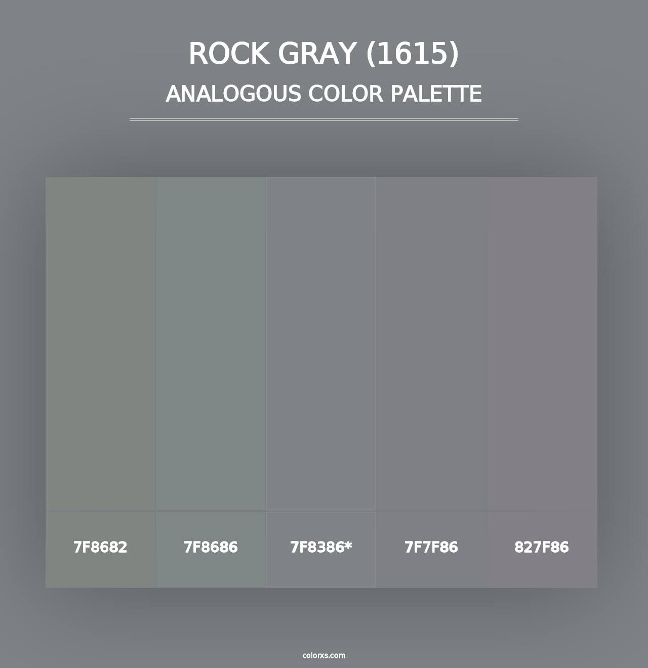 Rock Gray (1615) - Analogous Color Palette