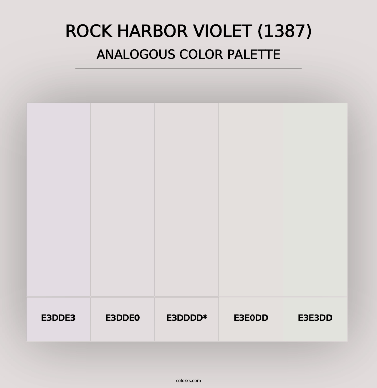 Rock Harbor Violet (1387) - Analogous Color Palette