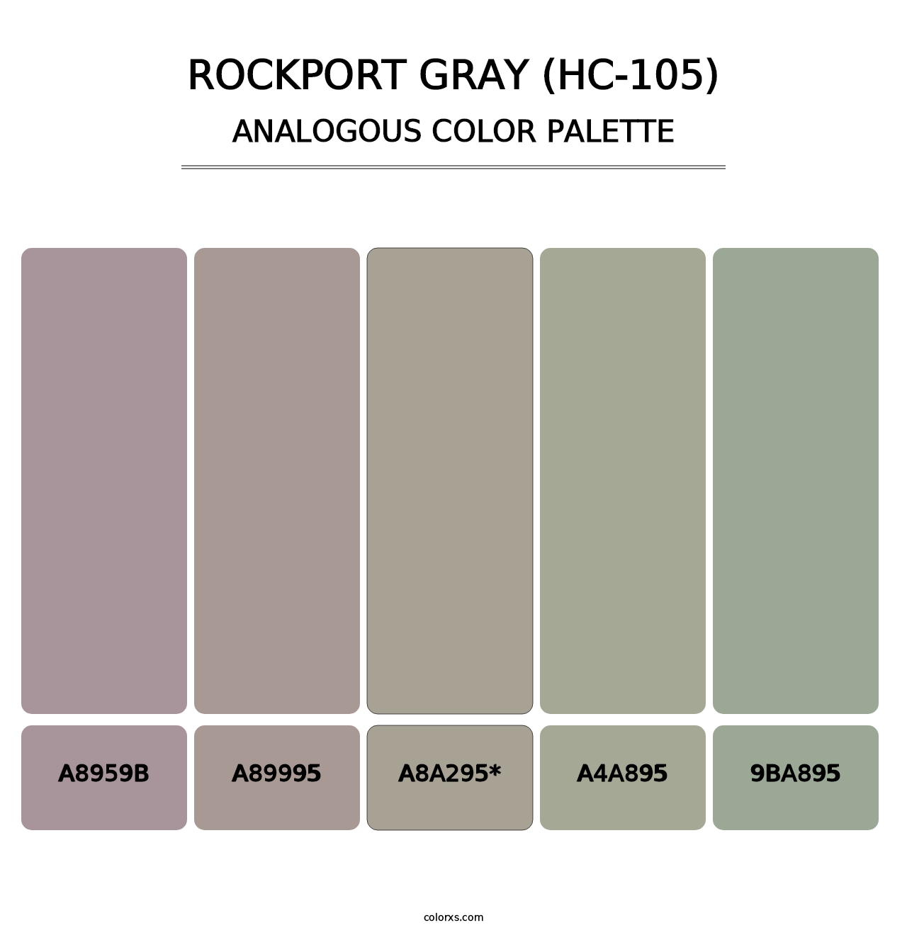 Rockport Gray (HC-105) - Analogous Color Palette