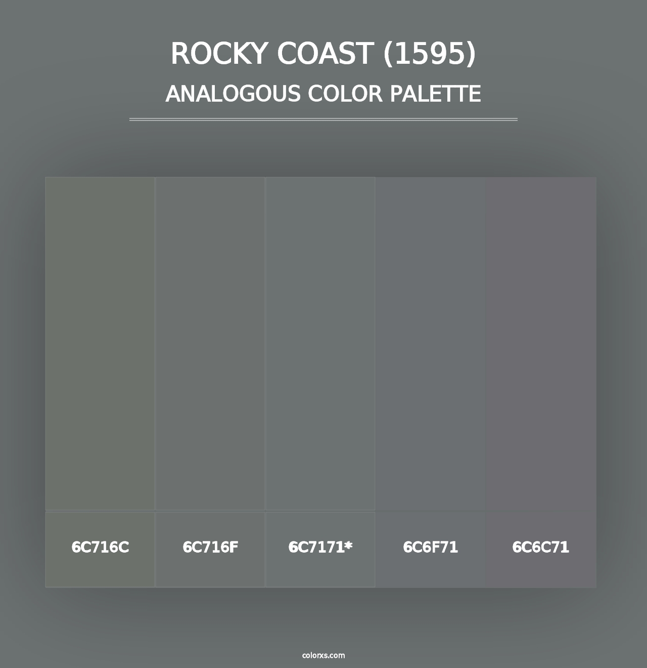 Rocky Coast (1595) - Analogous Color Palette