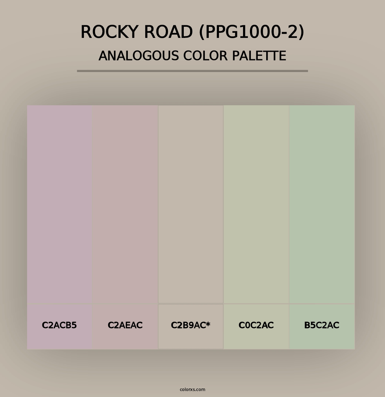 Rocky Road (PPG1000-2) - Analogous Color Palette