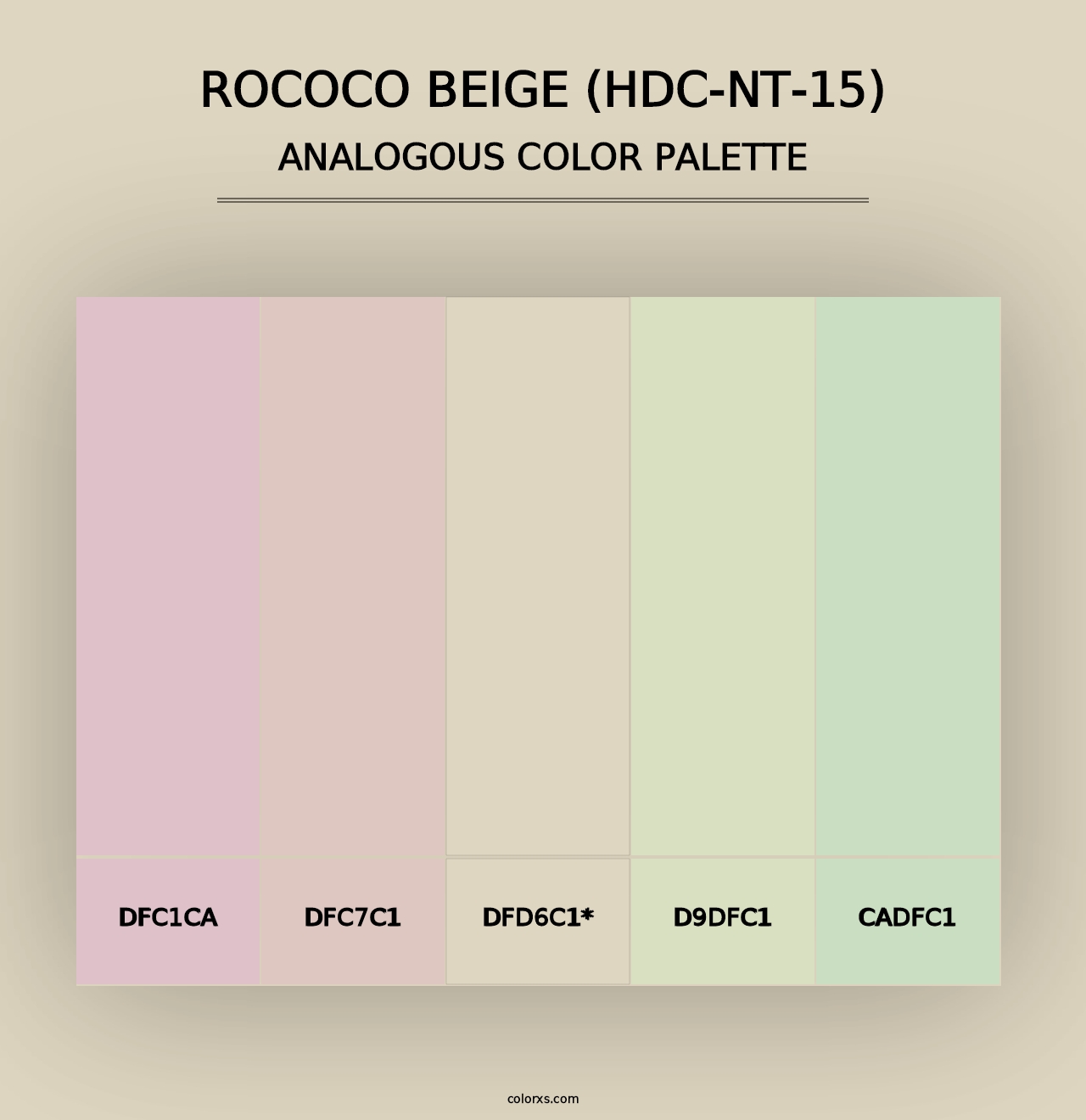 Rococo Beige (HDC-NT-15) - Analogous Color Palette